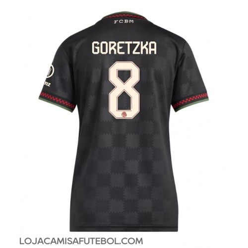 Camisa de Futebol Bayern Munich Leon Goretzka #8 Equipamento Alternativo Mulheres 2025-26 Manga Curta